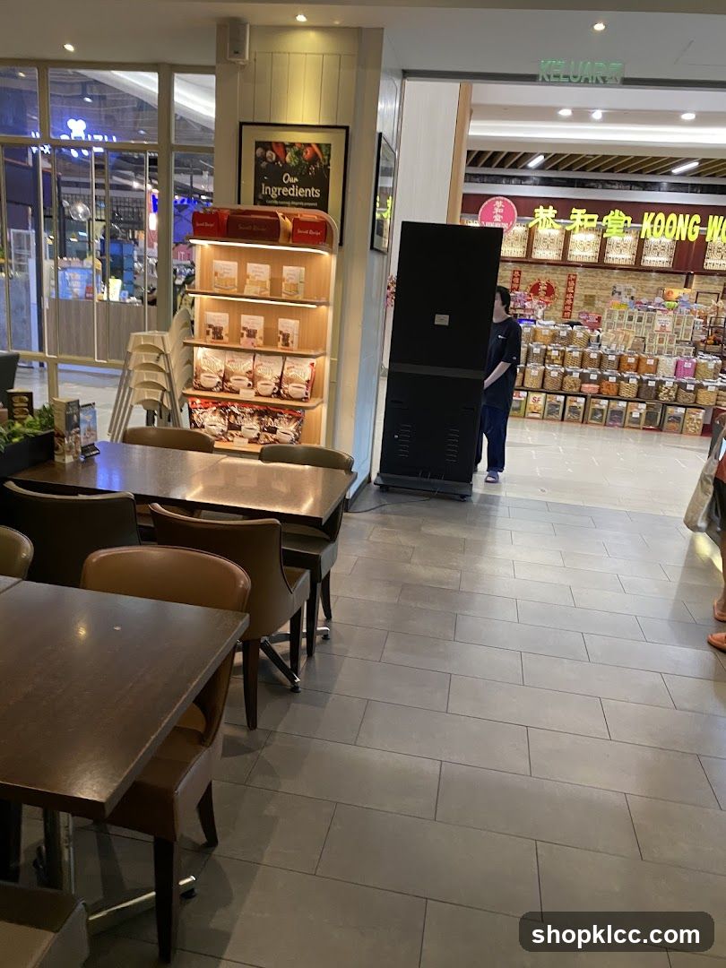 Cafe Interior with Retail Display
