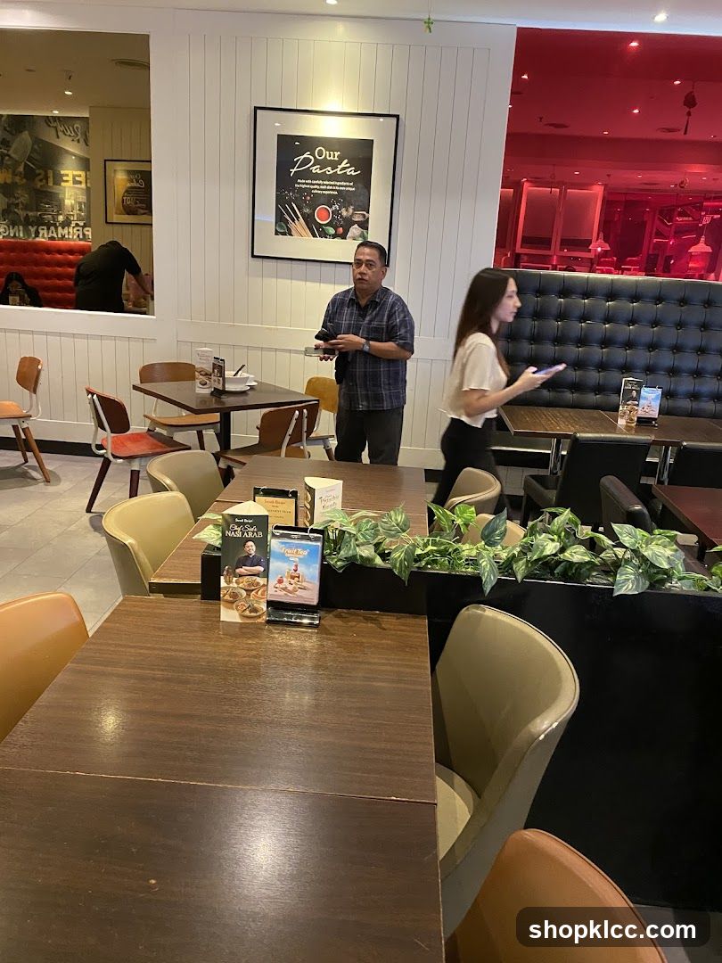 Restaurant Interior with Diners