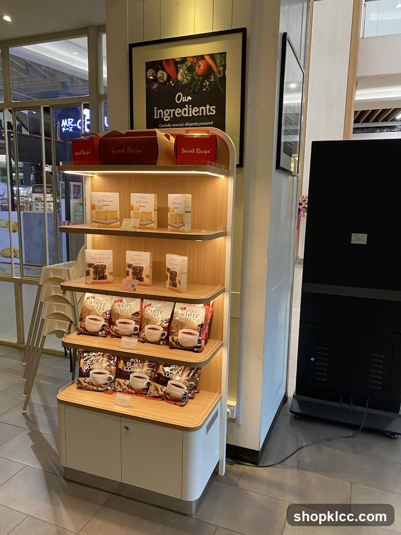 Secret Recipe Display Shelf