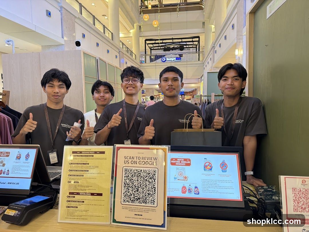 Staff at a counter