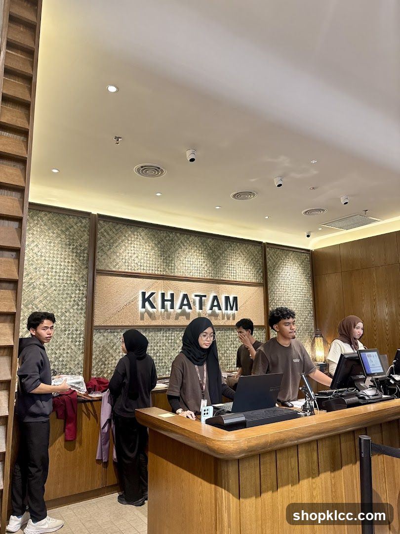 Staff at a counter
