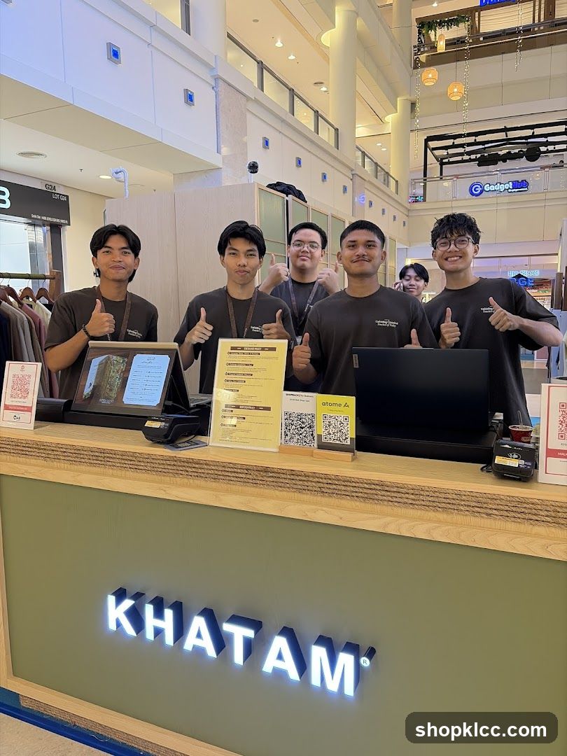 Staff at a counter