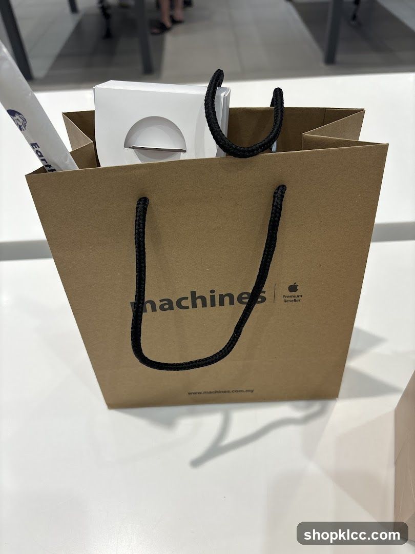 Shopping Bag with Apple Products