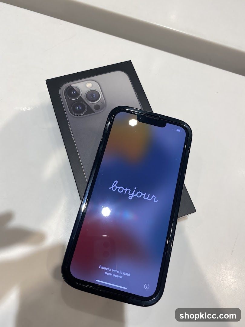 iPhone 13 Pro Box and Phone