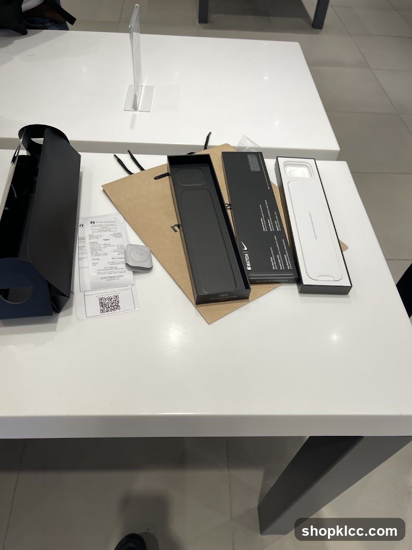 Apple Watch Boxes and Receipt