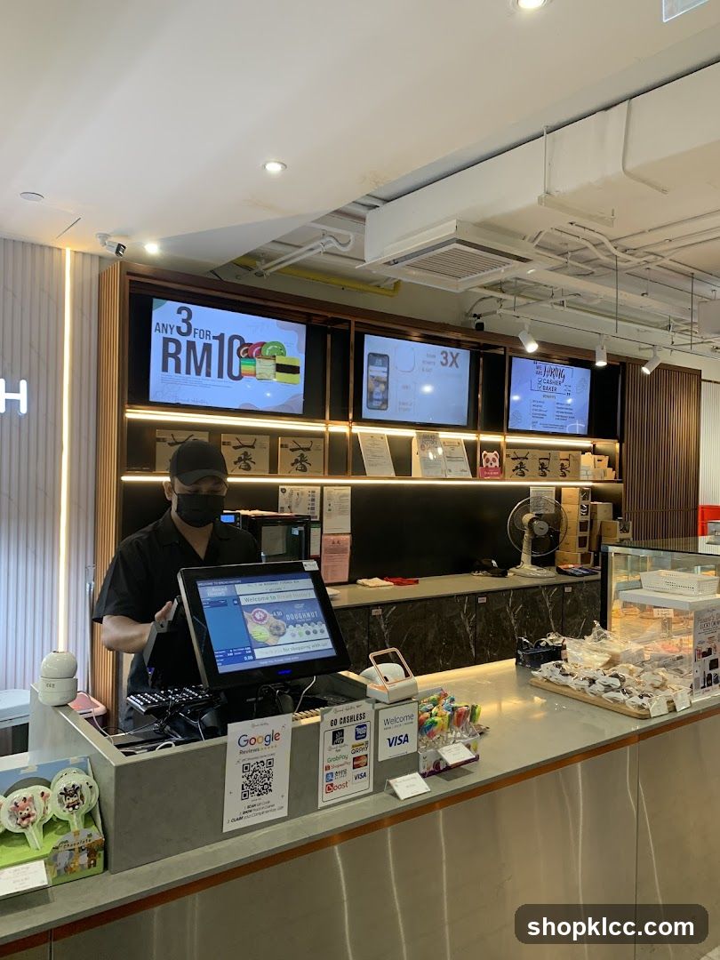 Counter with Staff and Promotions