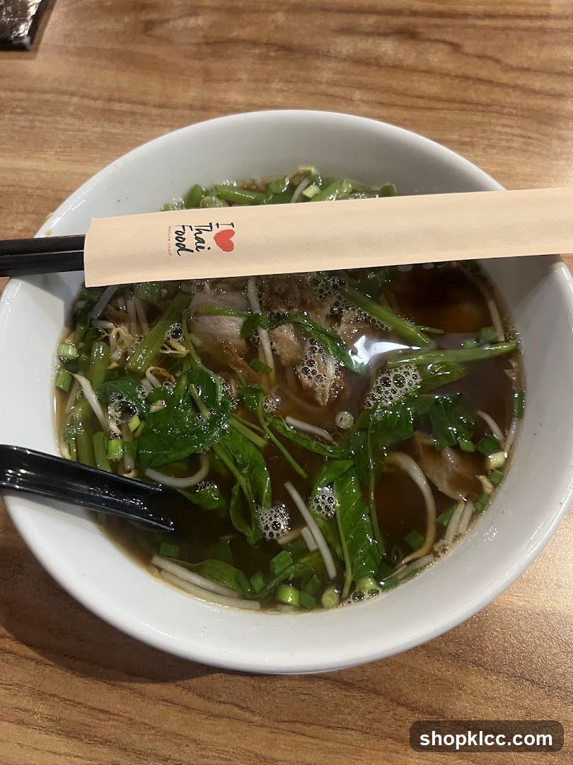 Bowl of Thai Noodle Soup