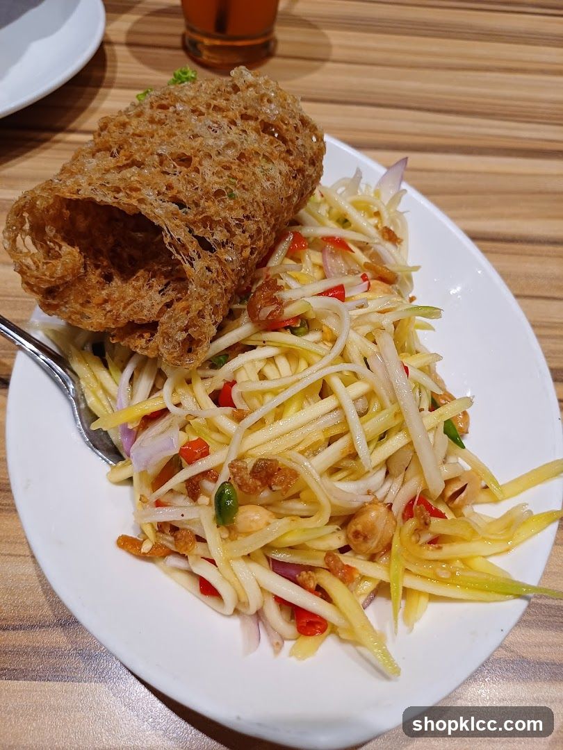 Mango Salad with Crispy Fish