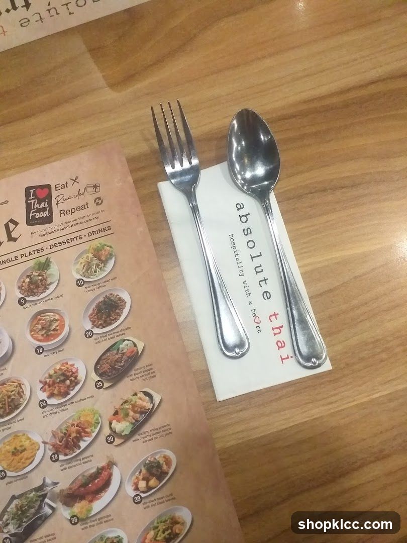 Table Setting with Menu