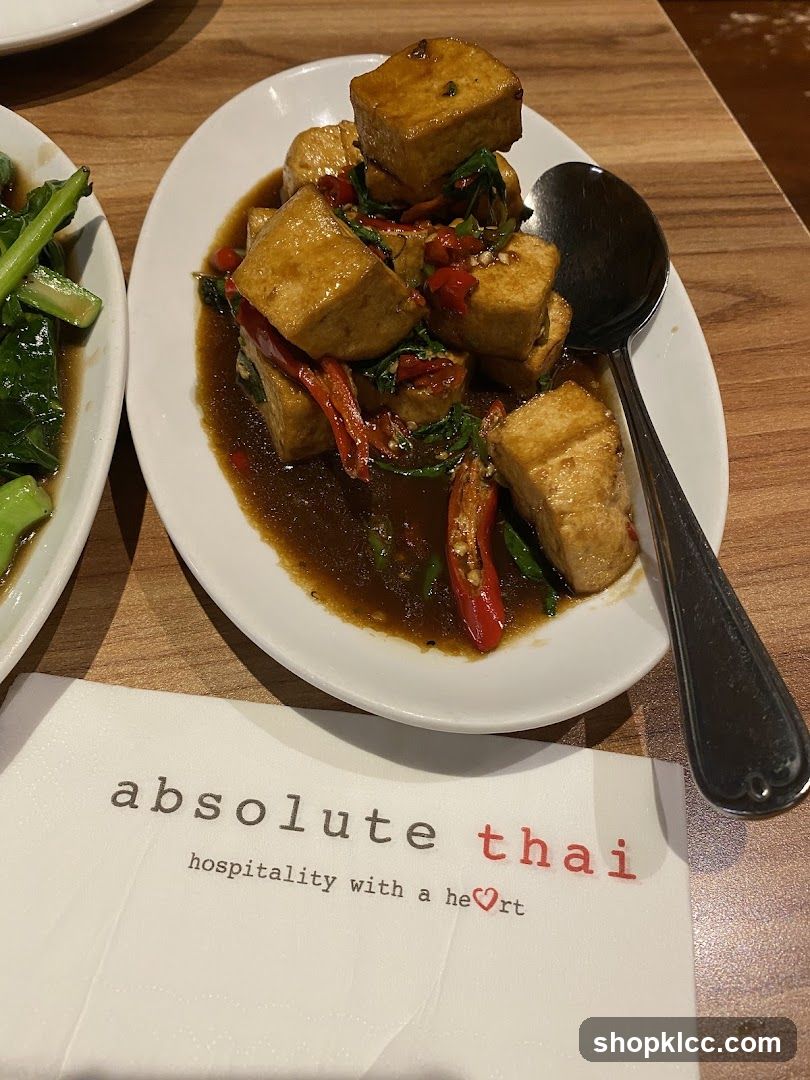 Fried Tofu with Chili and Basil