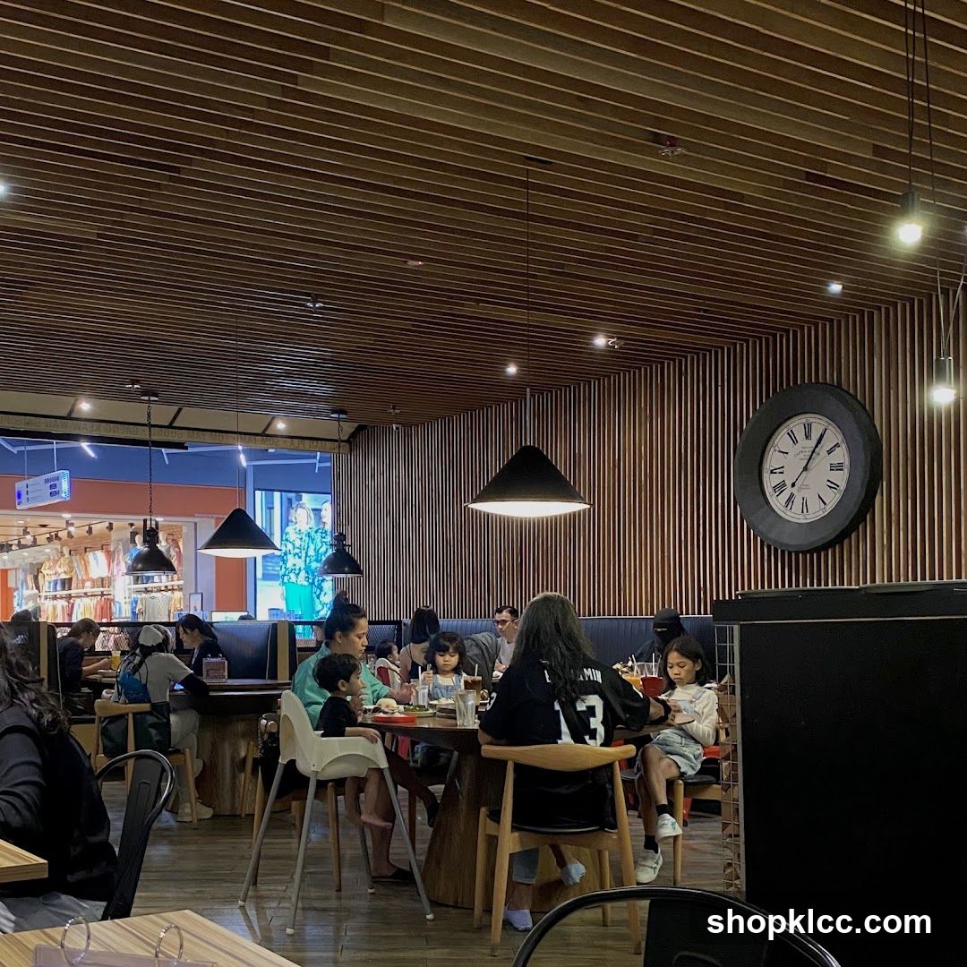 Restaurant Interior with Patrons