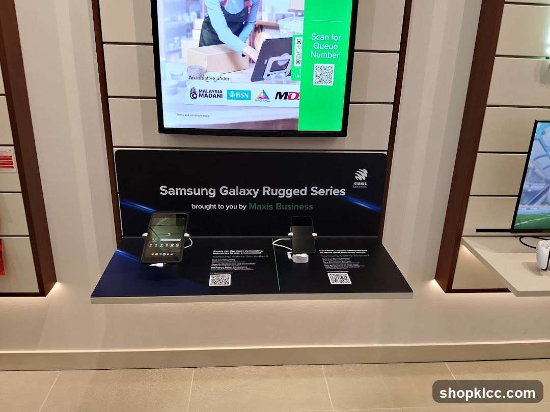 Samsung Galaxy Rugged Series Display