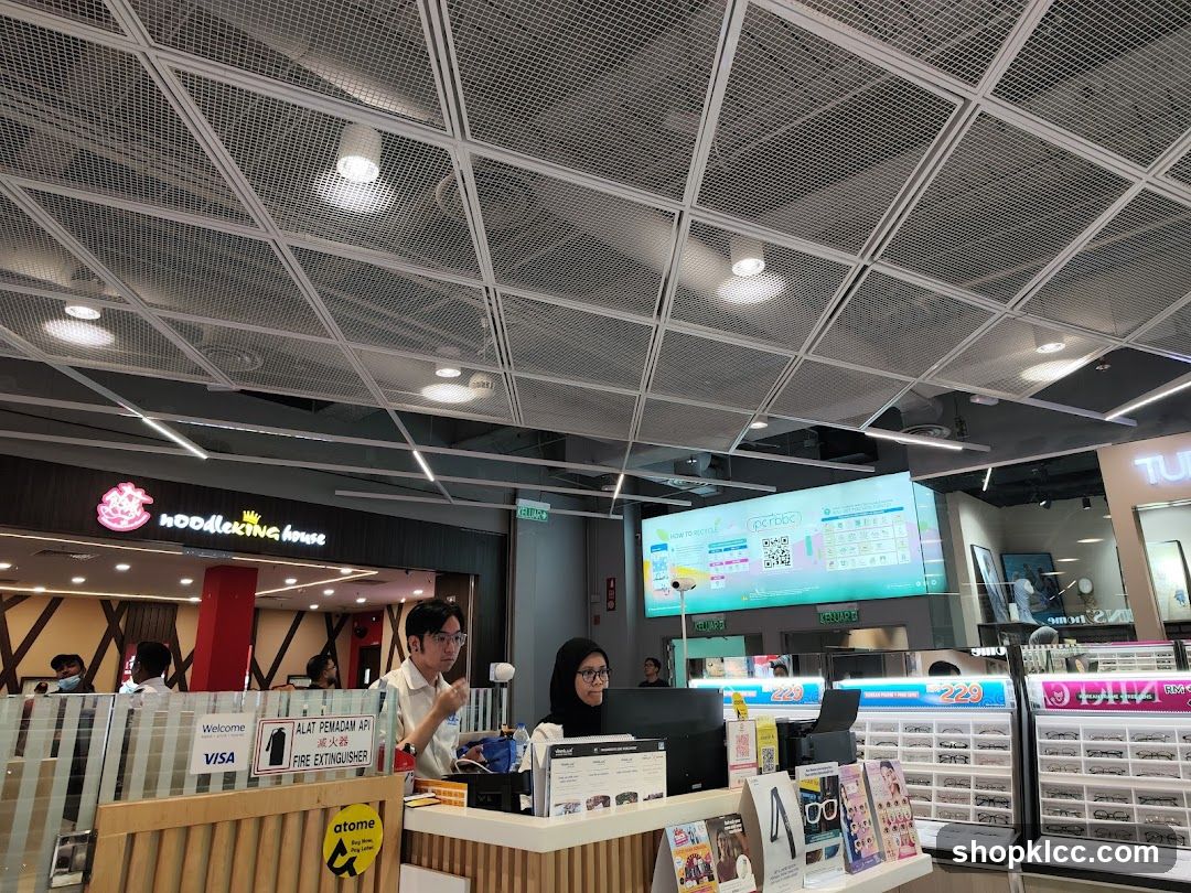 Store Interior with Staff and Products