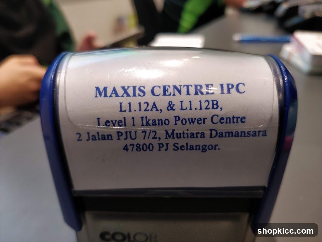Maxis Centre IPC Stamp