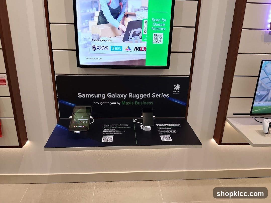 Samsung Galaxy Rugged Series Display