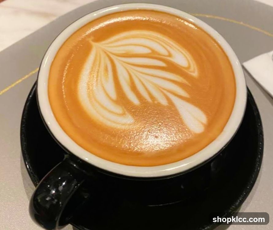 Latte with latte art