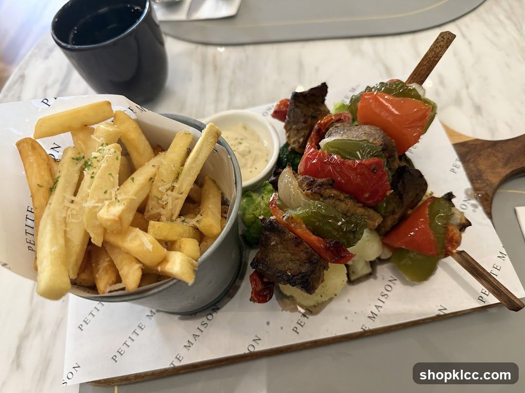 Skewers with Fries