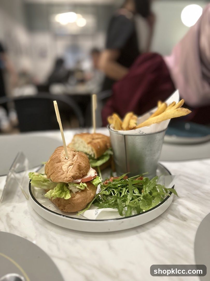 Sandwich and Fries