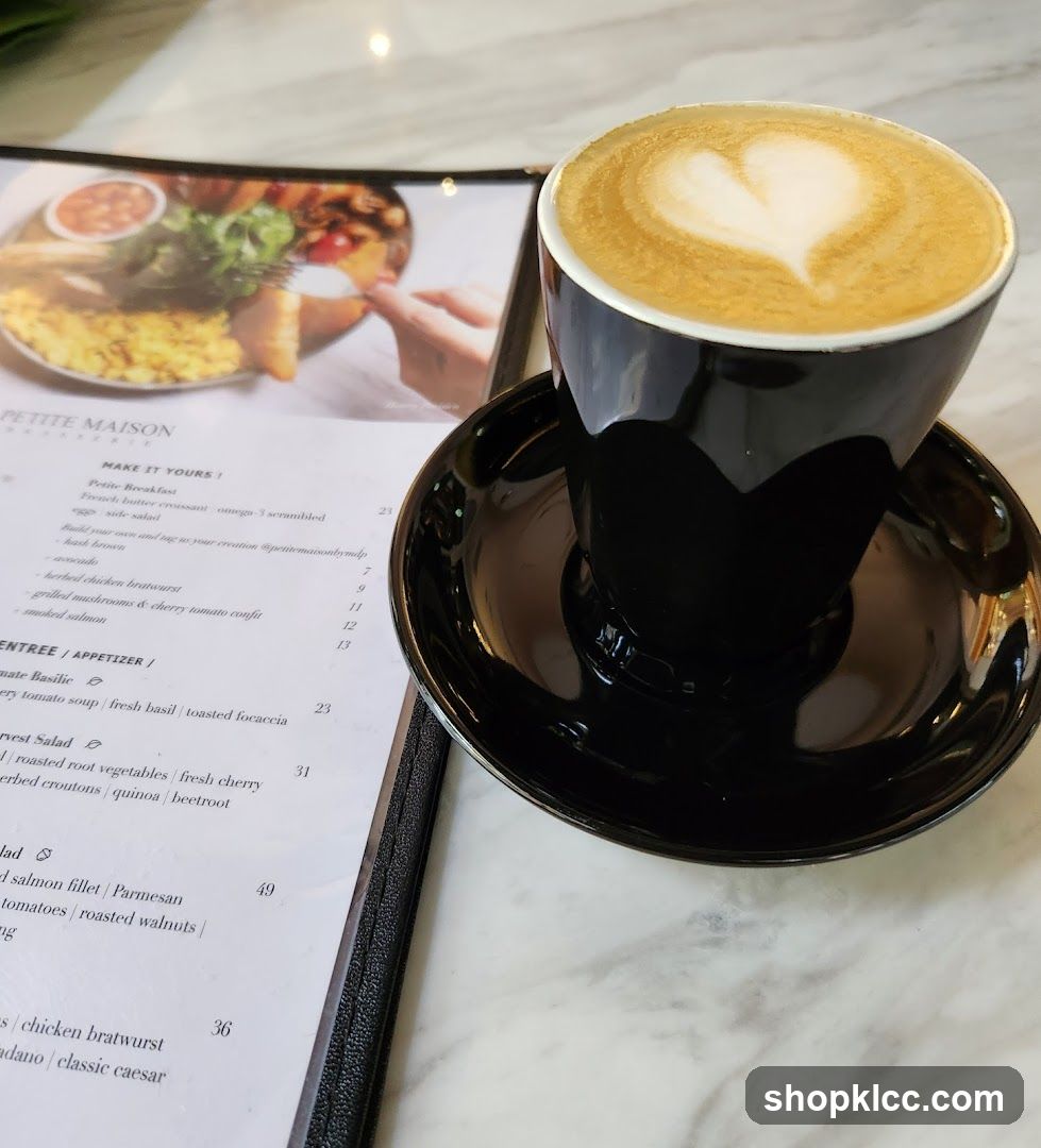 Latte and Menu