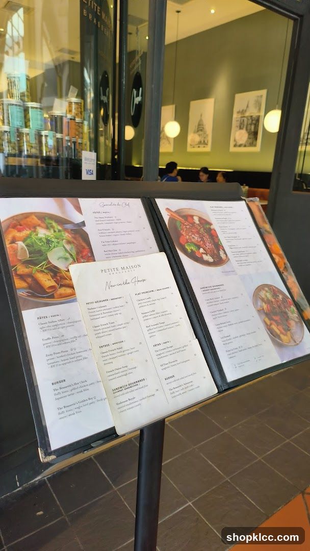 Petite Maison Brasserie Menu
