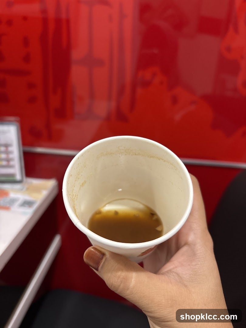 Coffee in a paper cup