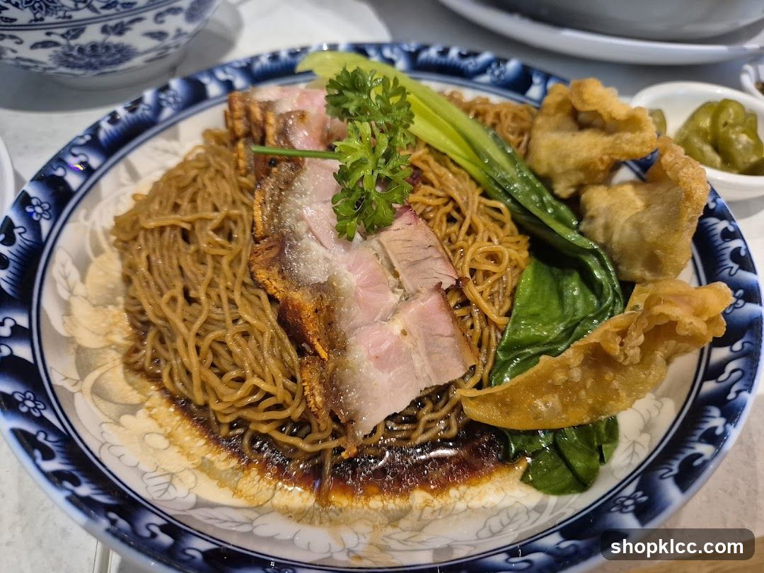Noodles with Roasted Pork and Wontons