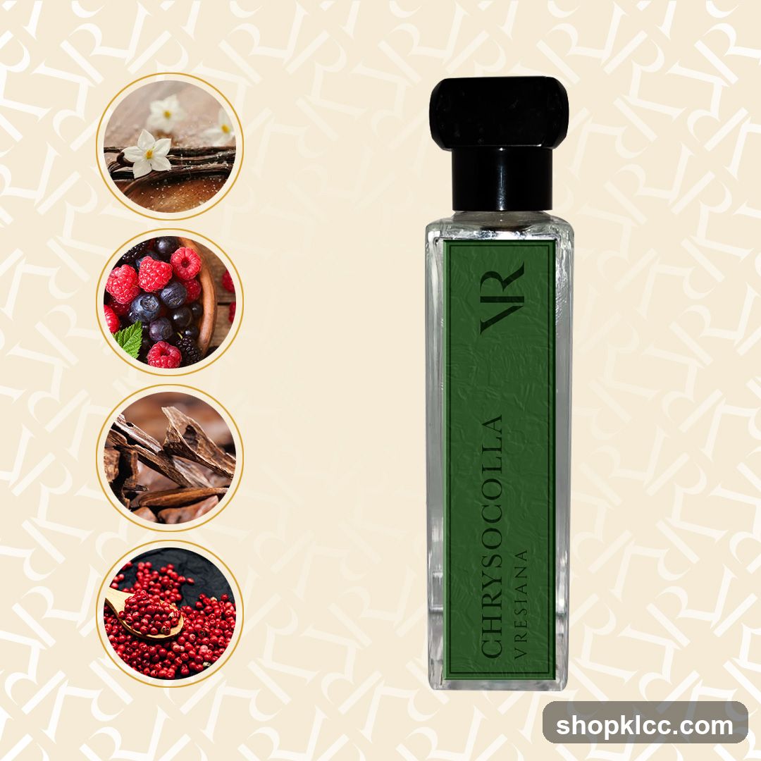 Perfume Bottle with Ingredients