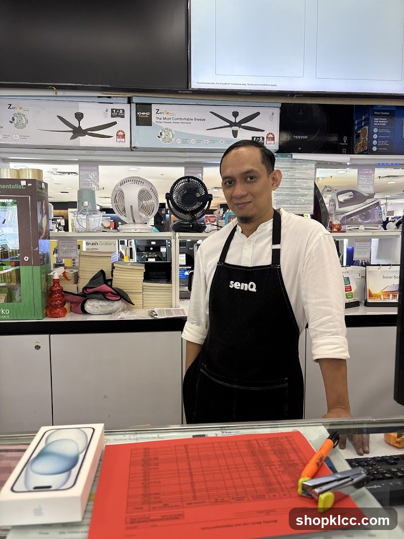 Store Employee at Counter