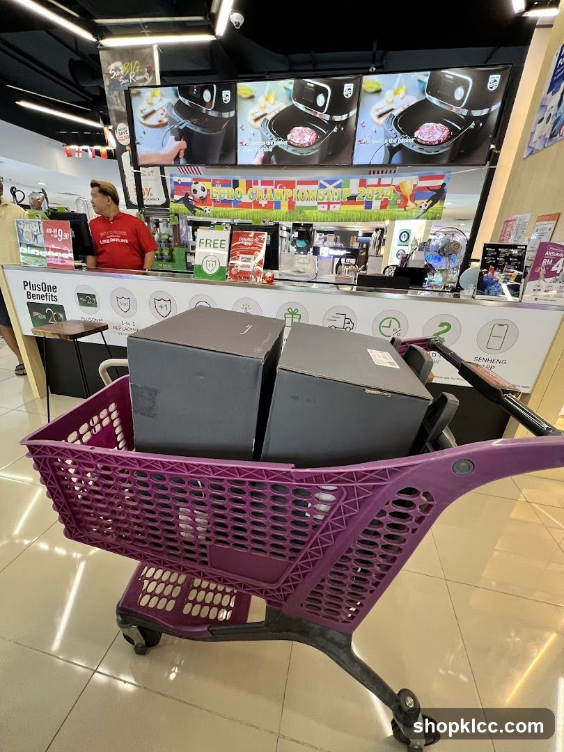 Shopping Cart with Boxes