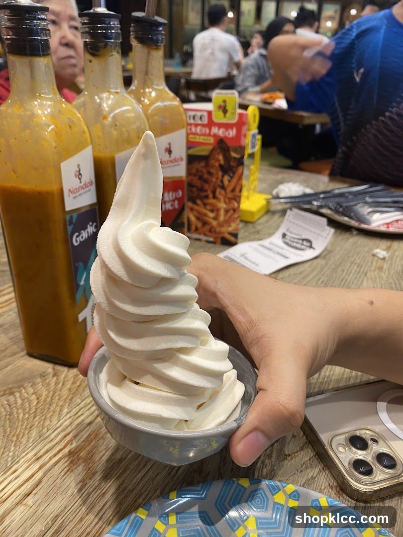 Soft Serve Ice Cream with Sauces