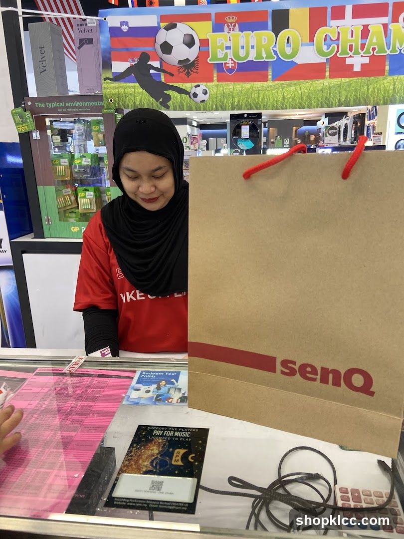 Store Interior with Promotional Banner