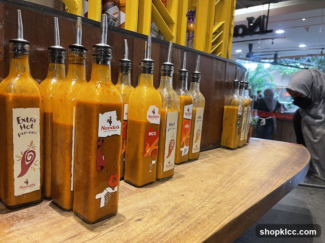 Bottles of Peri-Peri Sauce
