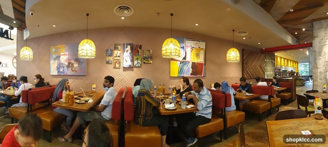 Restaurant Interior with Diners