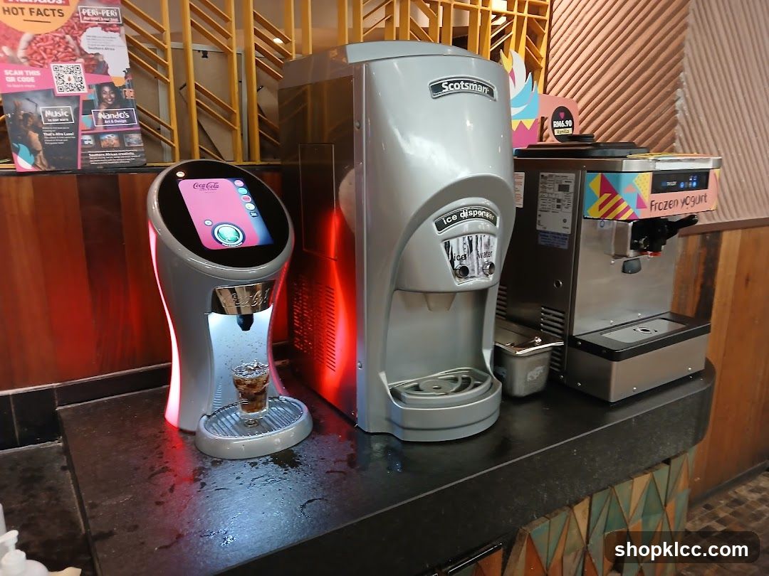 Beverage and Frozen Yogurt Station