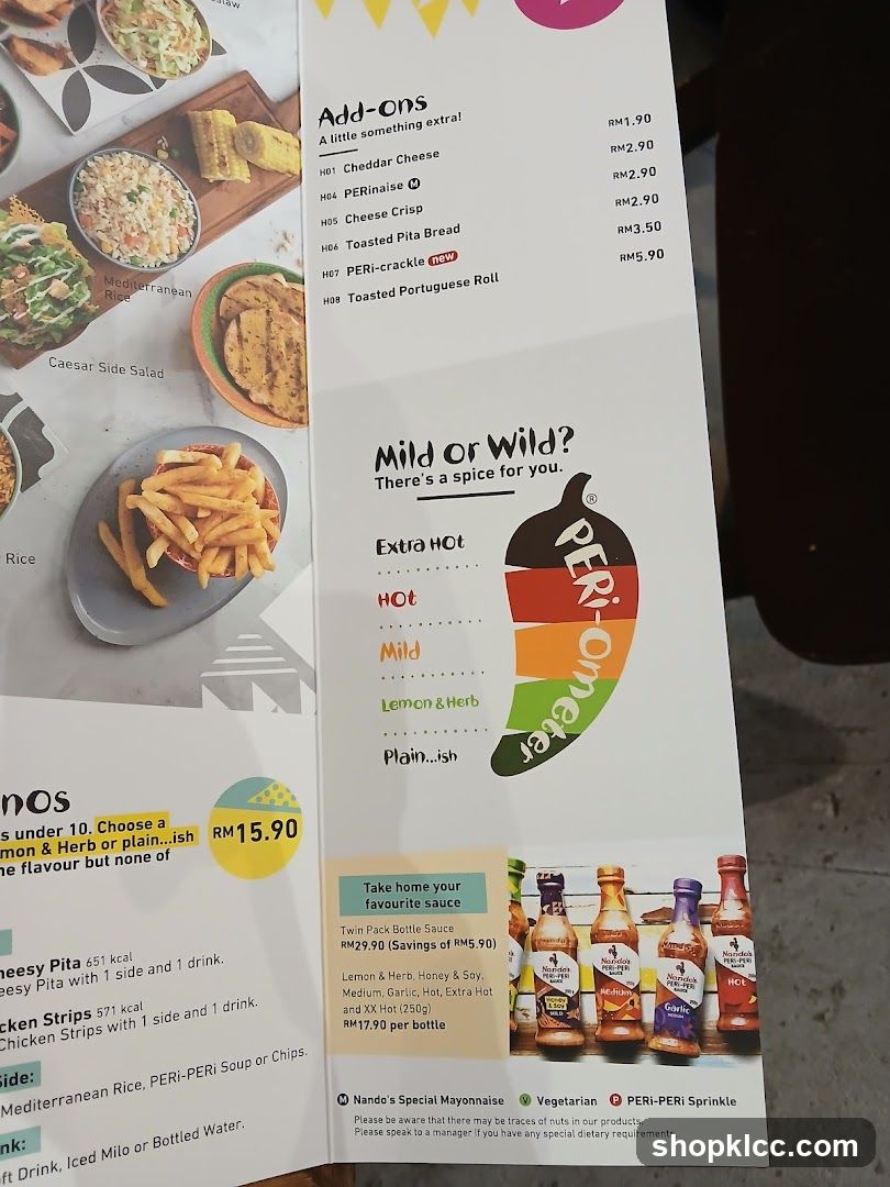 Nando's Menu