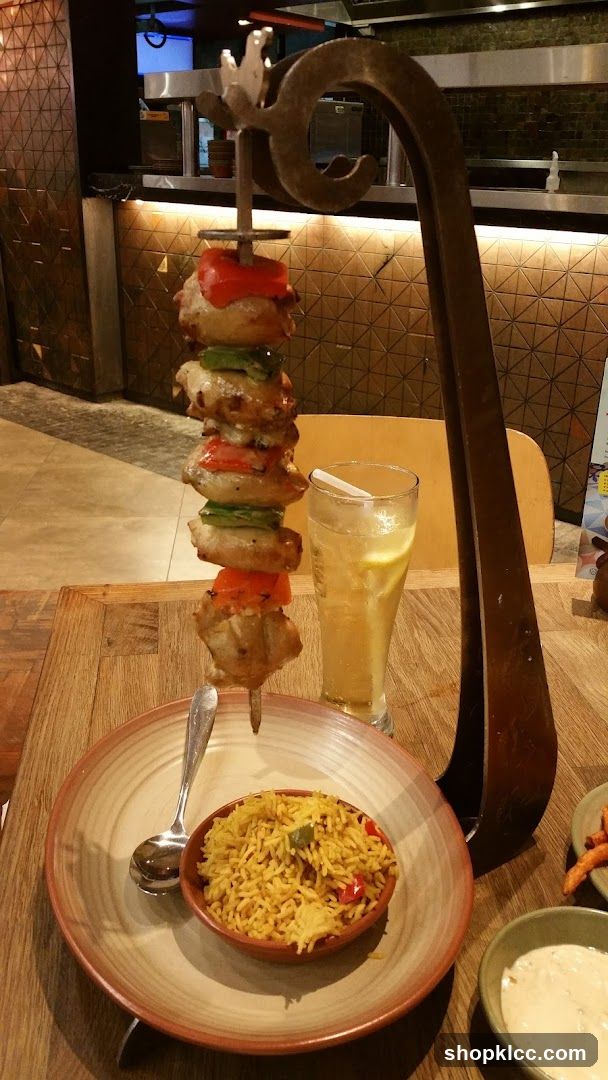 Chicken Skewers with Rice