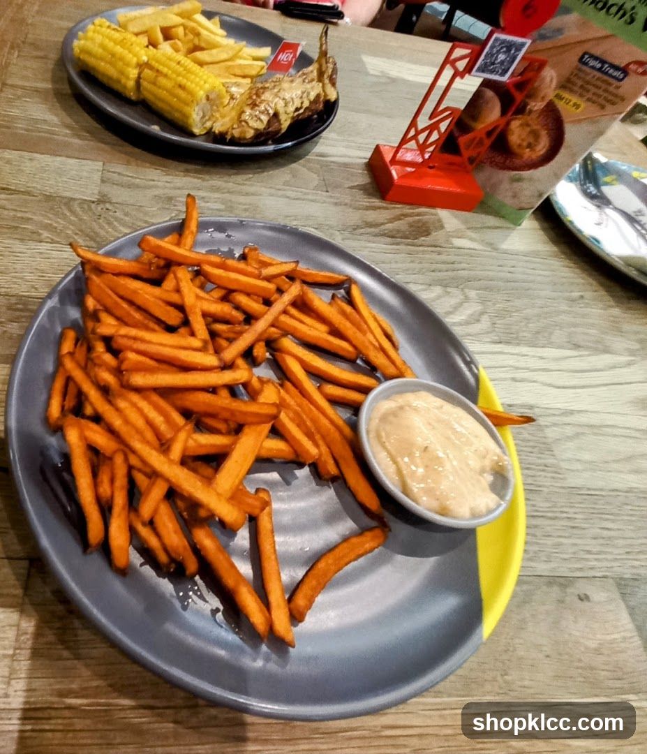 Sweet Potato Fries and Chicken Meal