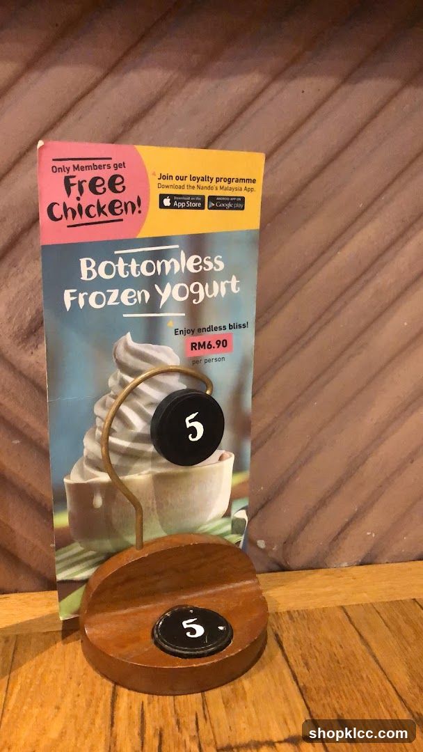 Bottomless Frozen Yogurt Promotion