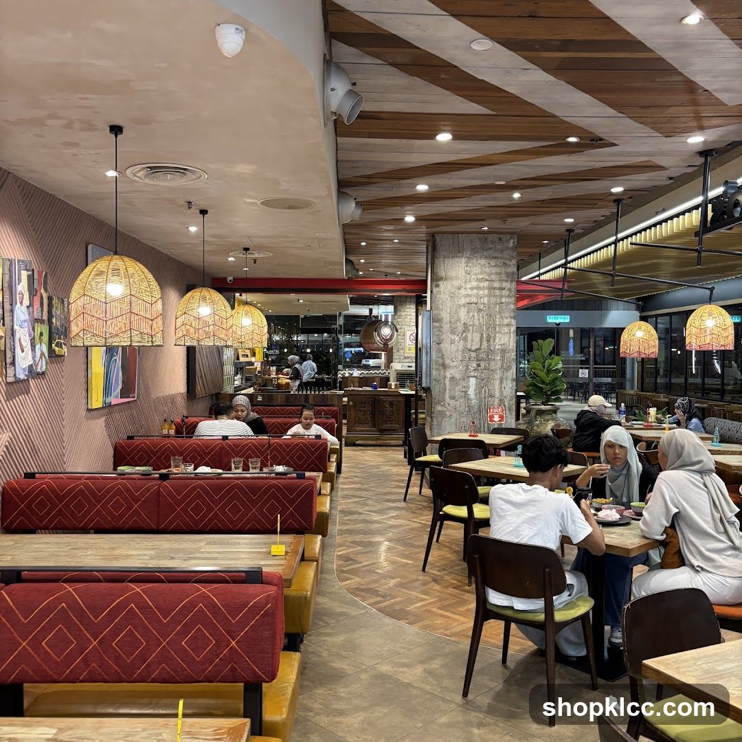 Restaurant Interior with Booth Seating