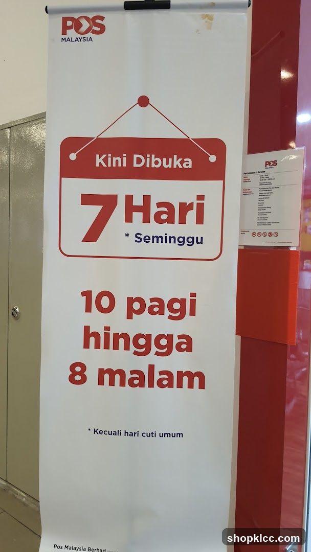 POS Malaysia Opening Hours Banner
