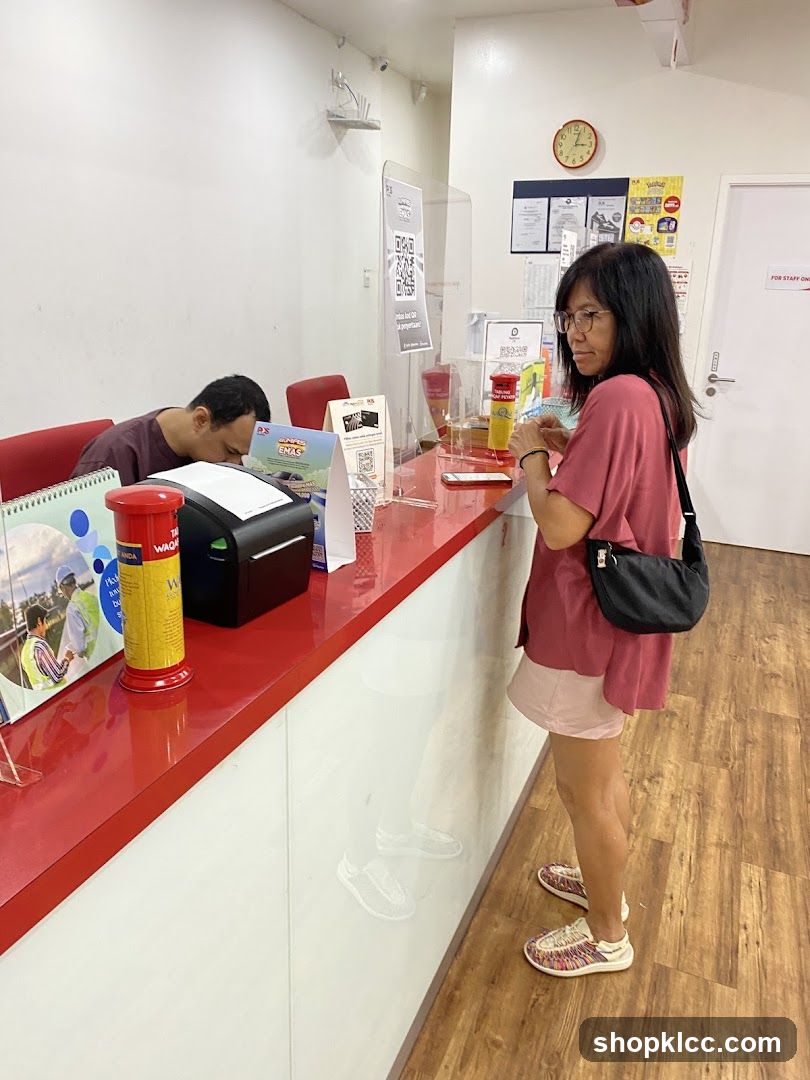 Customer at Counter