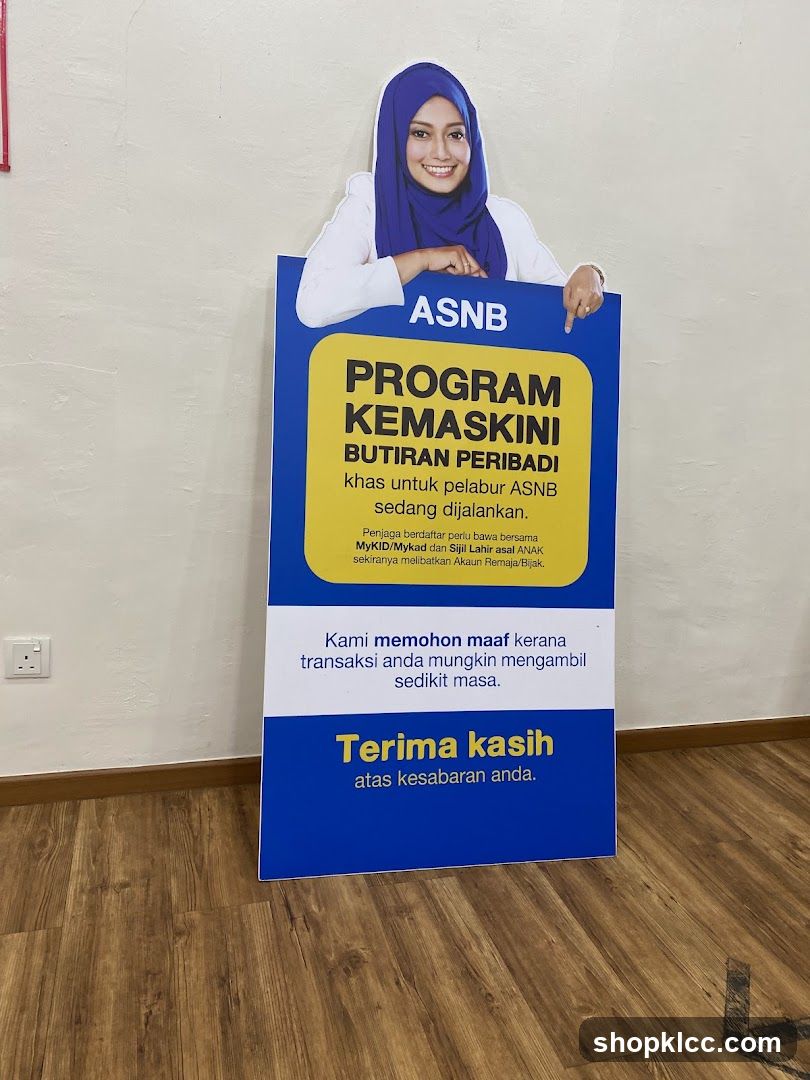 ASNB Program Kemaskini Butiran Peribadi Standee