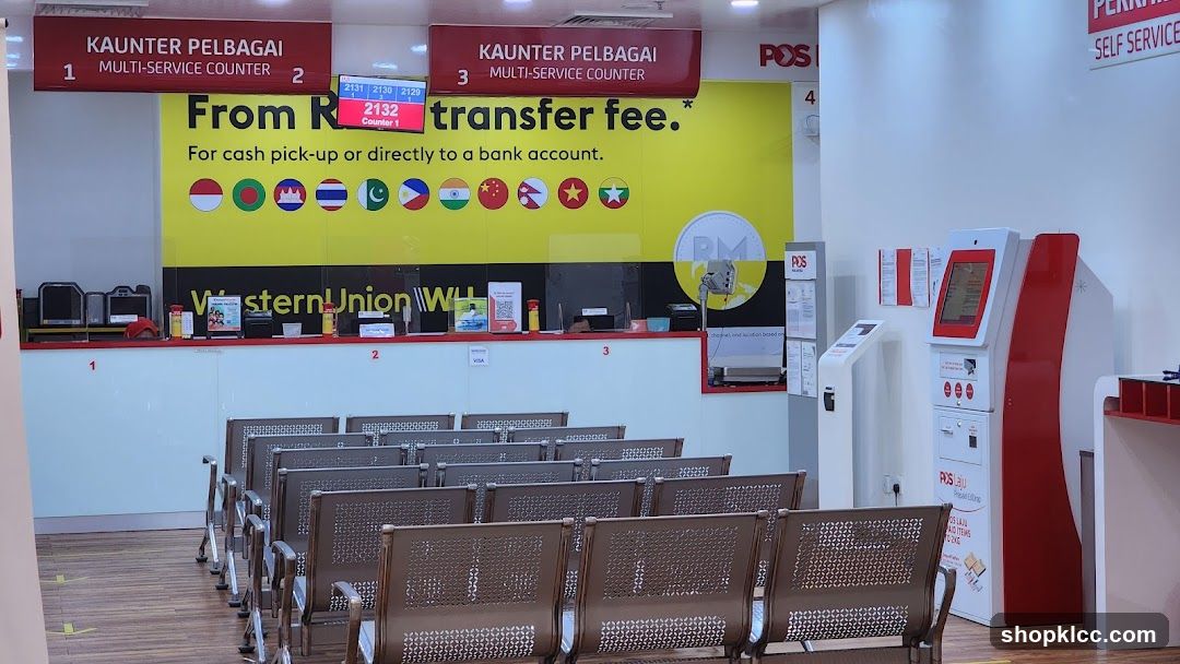 Post Office Interior with Western Union Service
