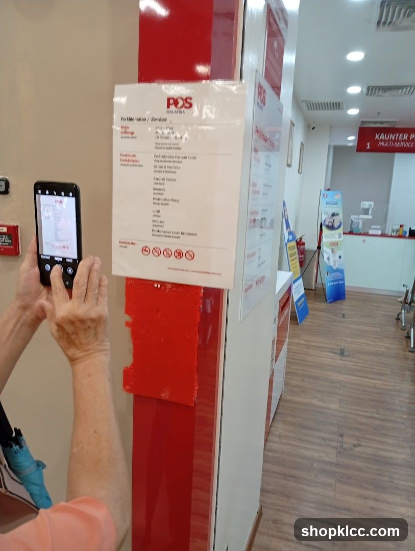POS Malaysia Services List