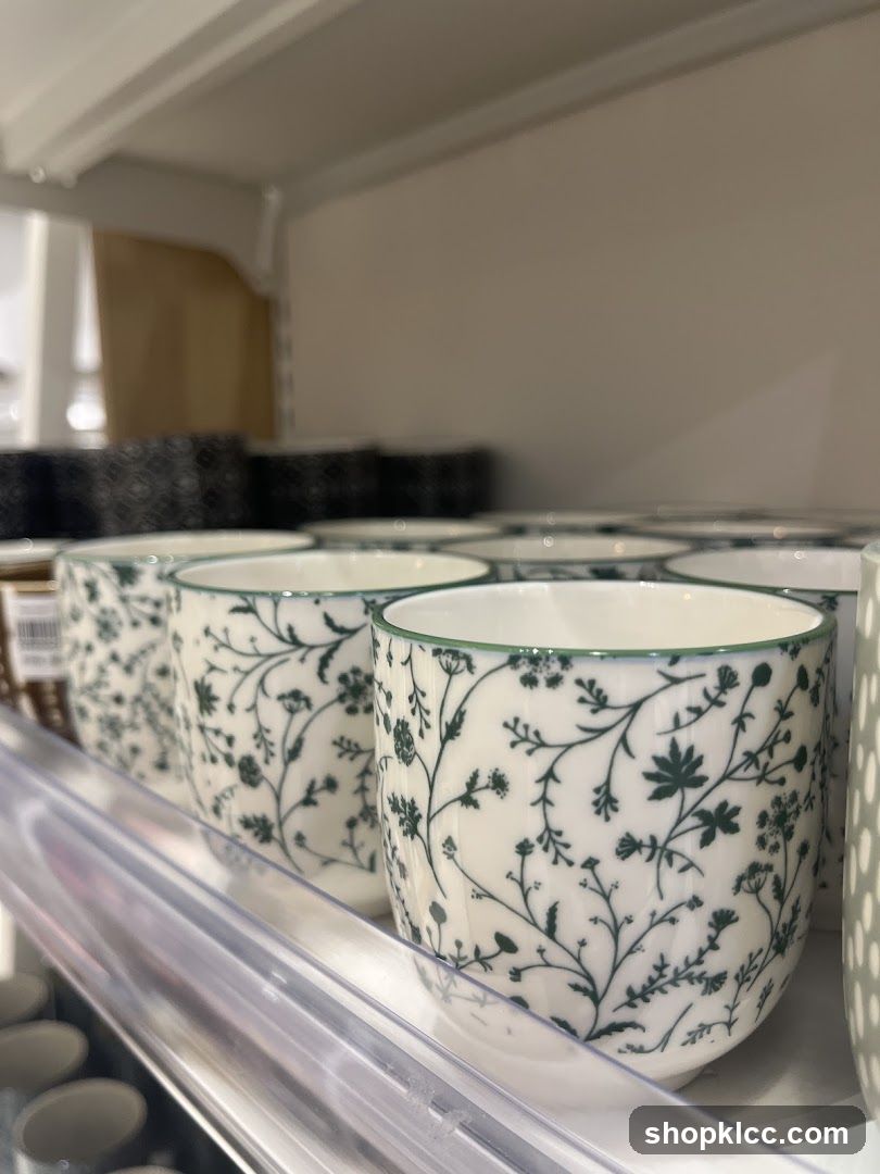 Floral Patterned Cups