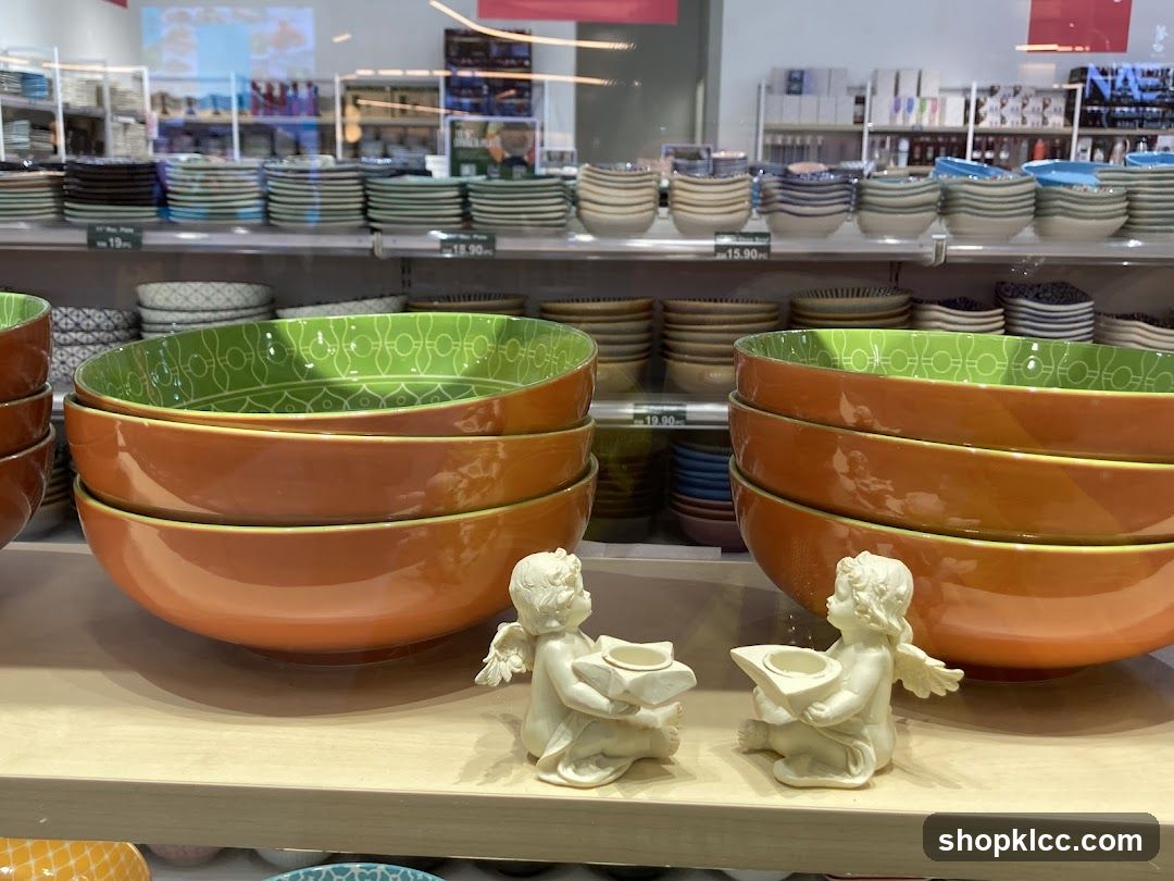 Bowls and Decorative Angels
