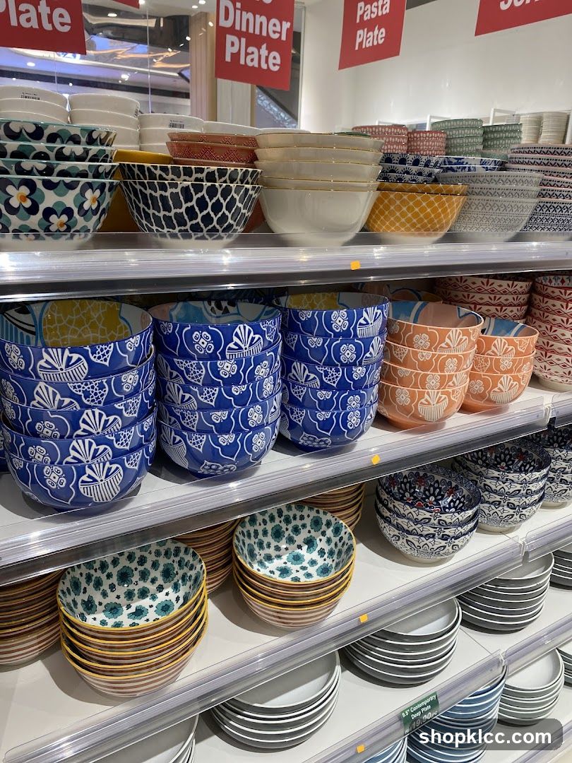 Bowls and Plates on Shelves