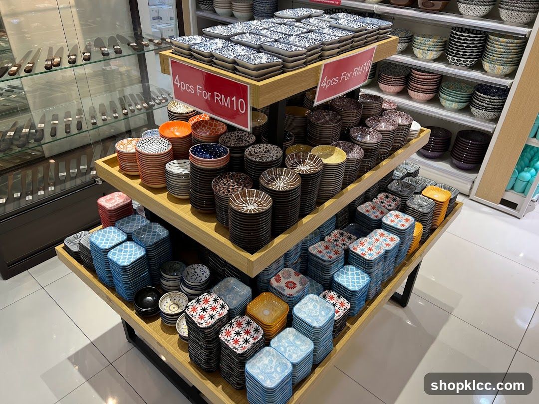 Display of Tableware