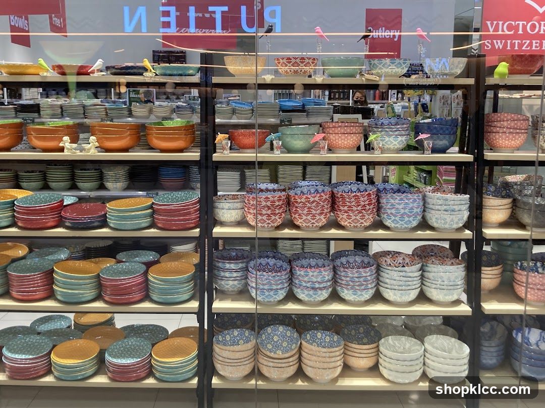Display of Bowls and Plates