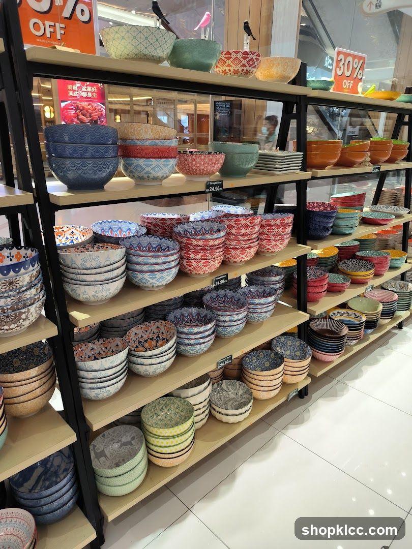Bowls and Plates Display